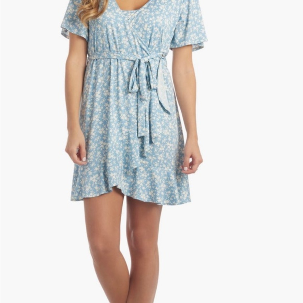 Everly Blue Kristi Floral Maternity/ Nursing Dress
